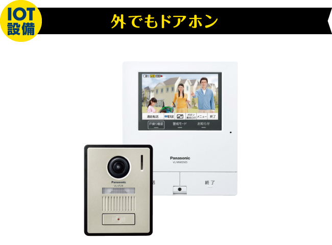 IoT設備 外でもドアホン